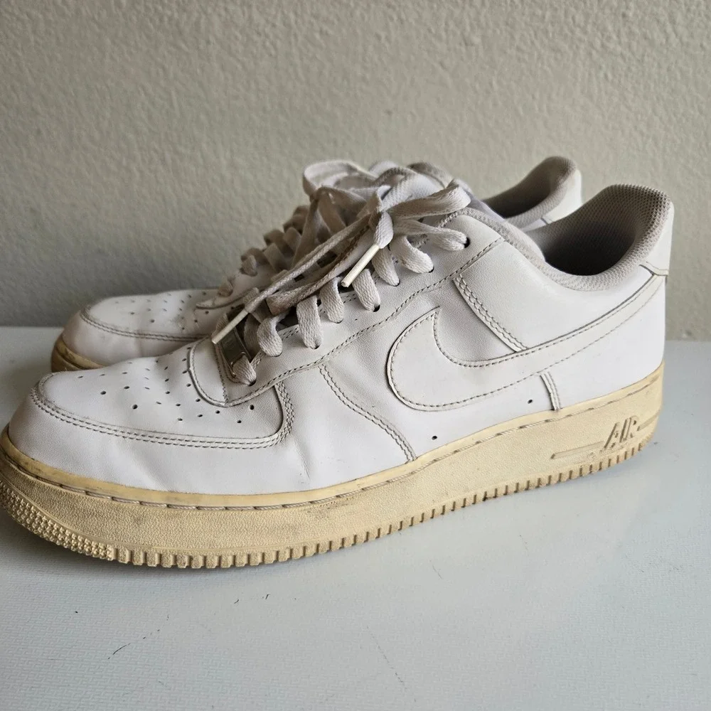 Nike Air Force 1 Low 07 Mens White Sneakers‎ 315122-111 Size 12 AF1 Low Top
